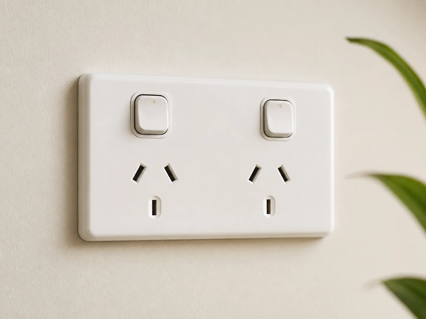 Australian double switched power point