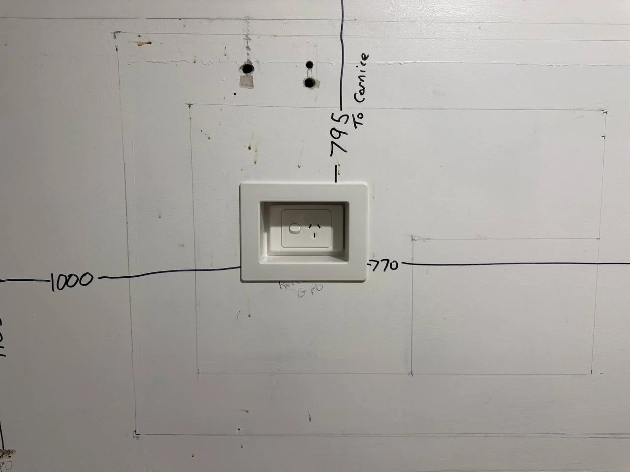 Real domestic electrical layout work supplied by Borda Solar & Electrical